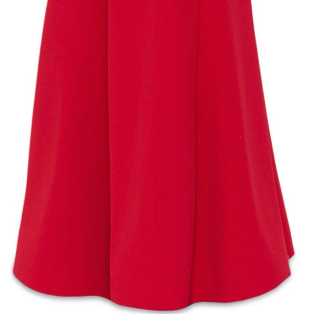 Elegant Red Off-Shoulder Evening Gown - Picture 5 of 6